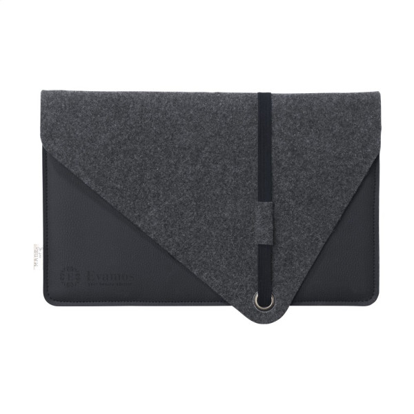 Recycled Felt & Apple Leather Laptop Sleeve 14