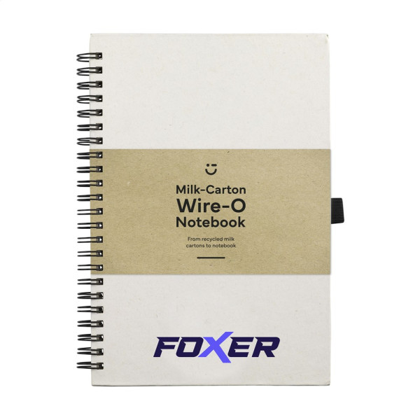 Milk-Carton Wire-O Notebook A5 notesbog