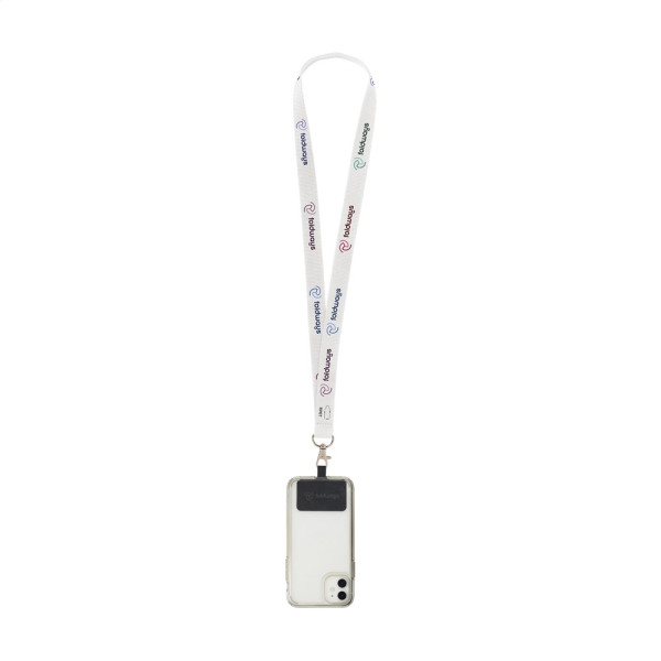 Lanyard Sublimation RPET 2 cm med Patch nøglesnor