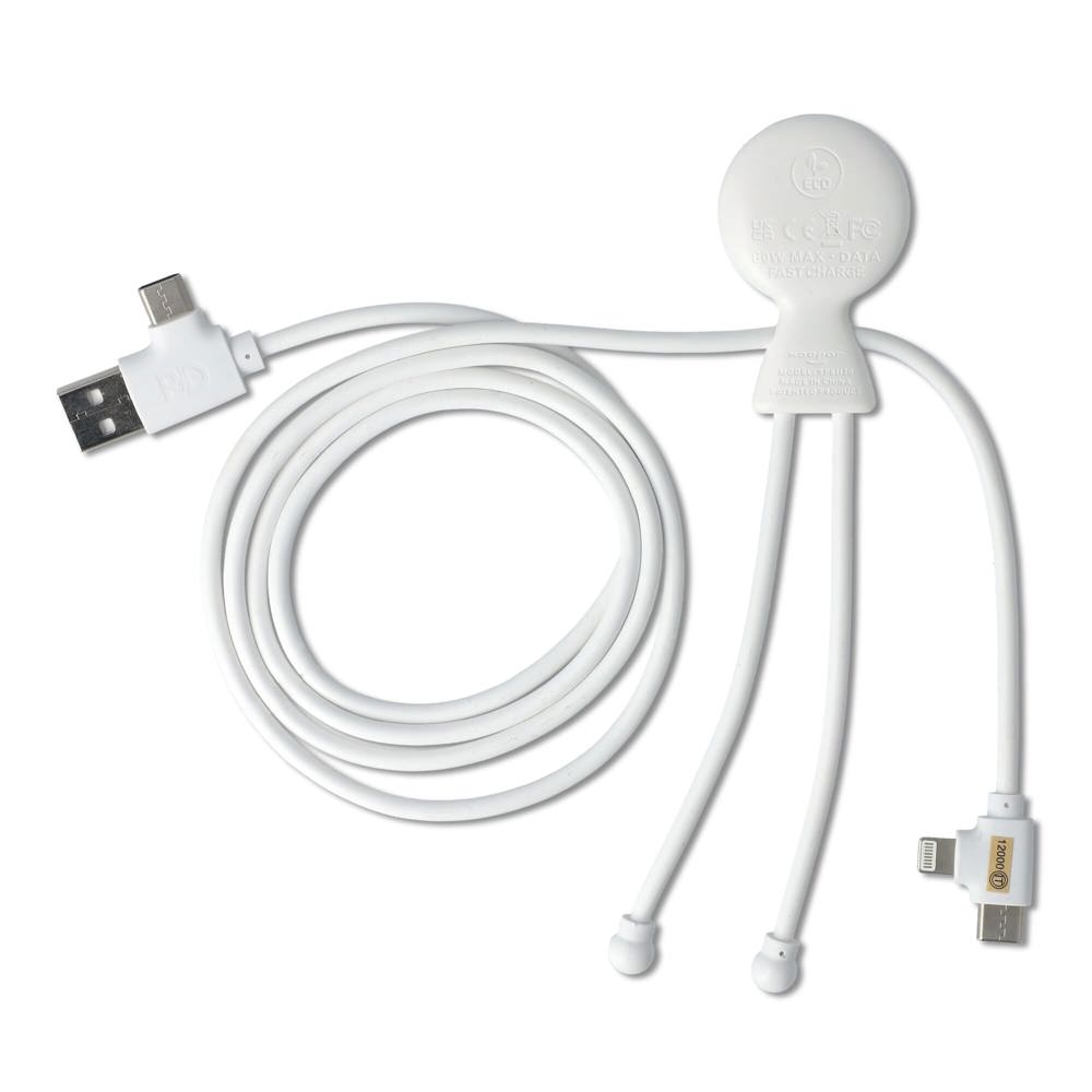 2090 - Xoopar Mr Bio langt opladningskabel + britisk stikadapter