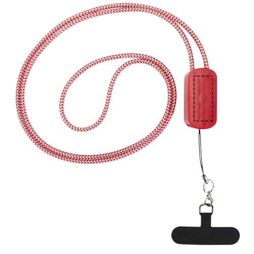 Anser smartphone lanyard af genvundet plast med indbygget 27 W 5-i-1-kabel