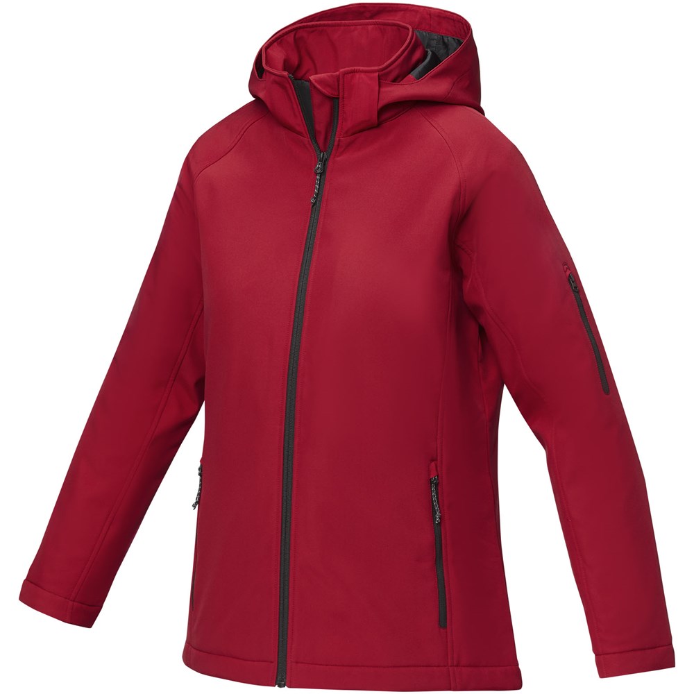 Notus women's softshell jakke fremstillet af genanvendte materialer - rød