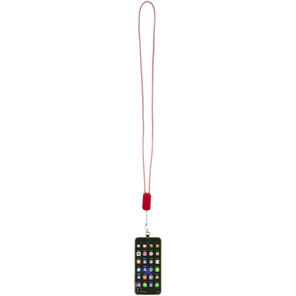 Anser smartphone lanyard af genvundet plast med indbygget 27 W 5-i-1-kabel