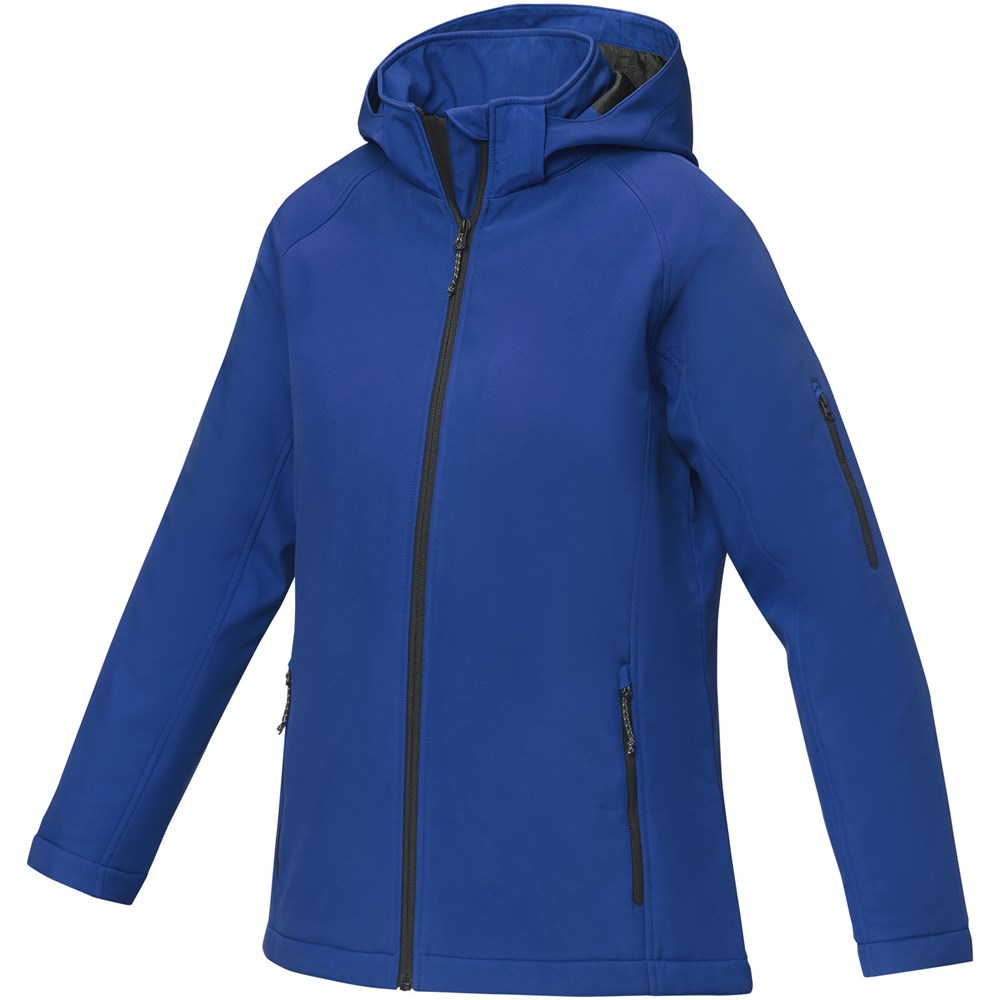 Notus women's softshell jakke fremstillet af genanvendte materialer - blå