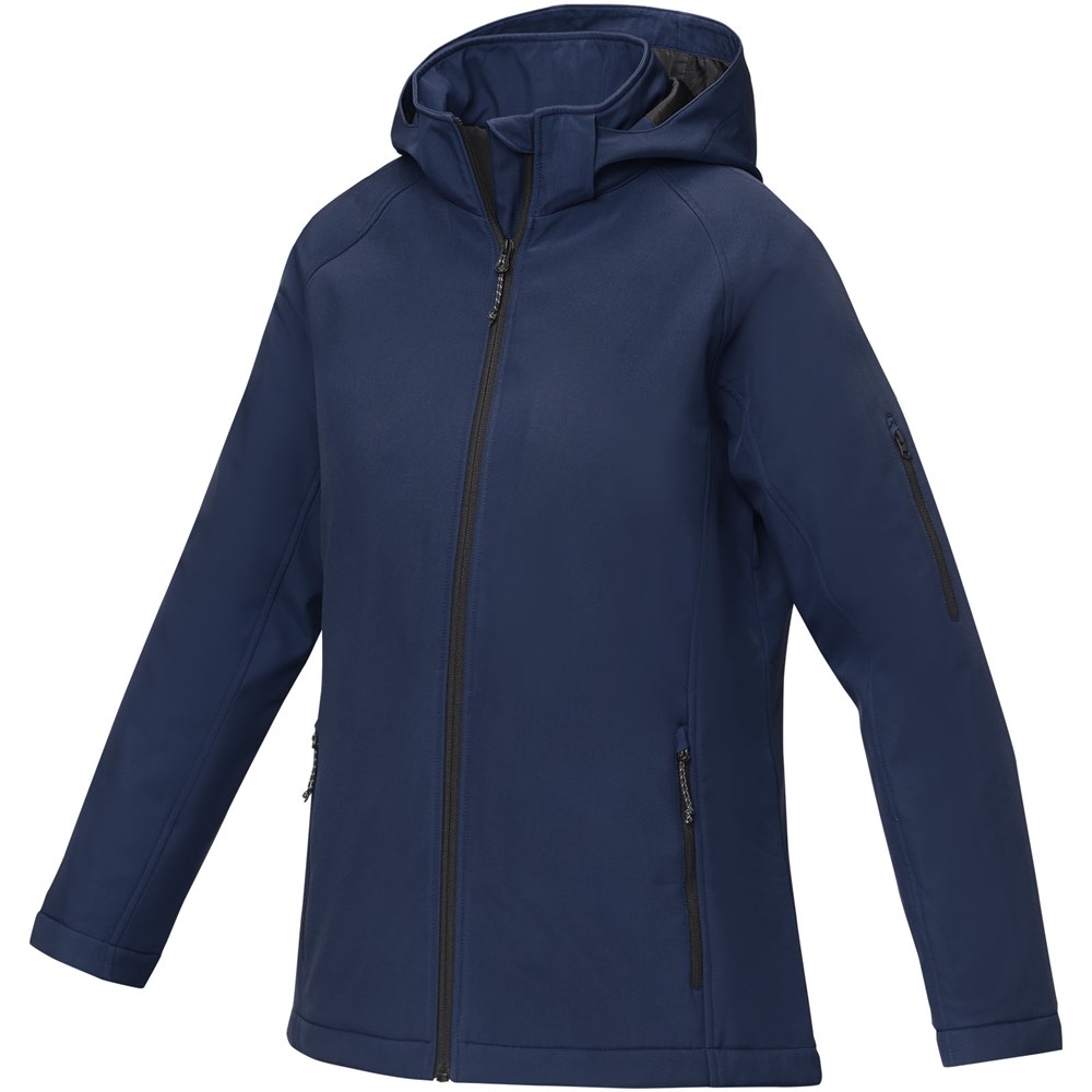 Notus women's softshell jakke fremstillet af genanvendte materialer - marineblå