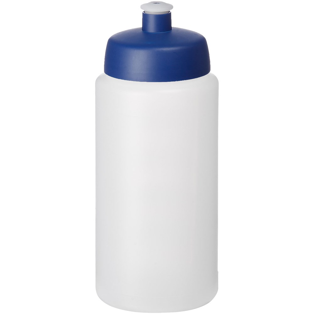 Baseline® Plus 500 ml drikkeflaske med håndtag og kuppelformet låg - Transparent, Blå
