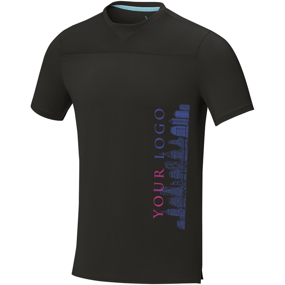 Borax 160 g/m² kortærmet cool fit T-shirt med V-hals i genanvendt GRS til mænd