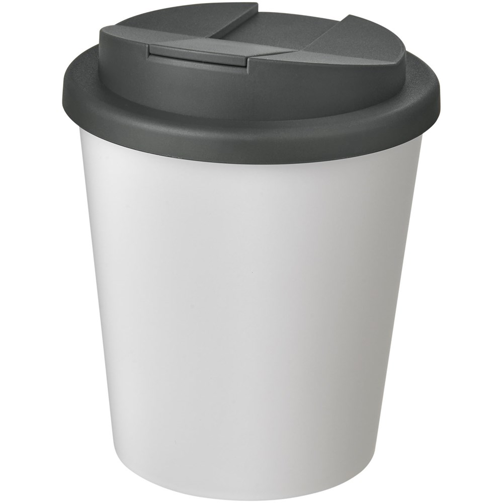 Americano® Espresso 250 ml isoleret krus med spildtæt låg - Hvid, Grå