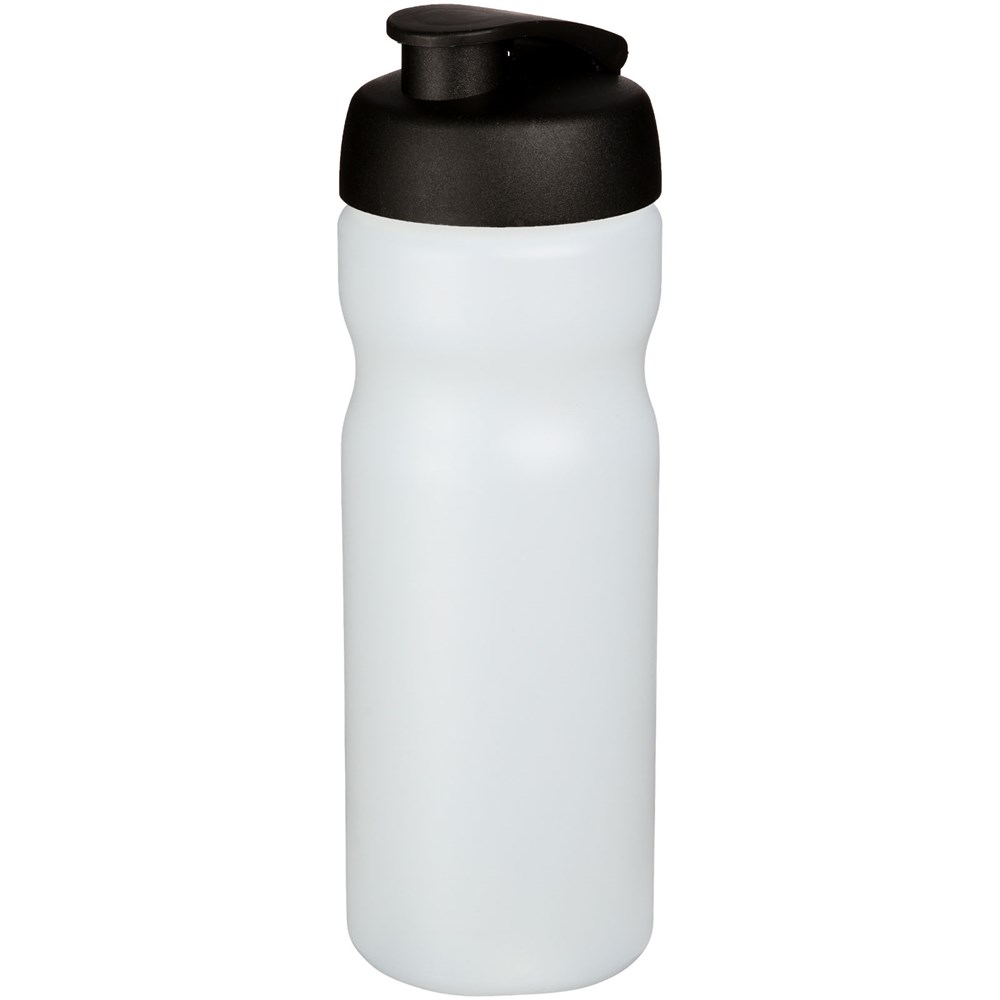 Baseline® Plus 650 ml drikkeflaske med fliplåg - Transparent, Ensfarvet sort