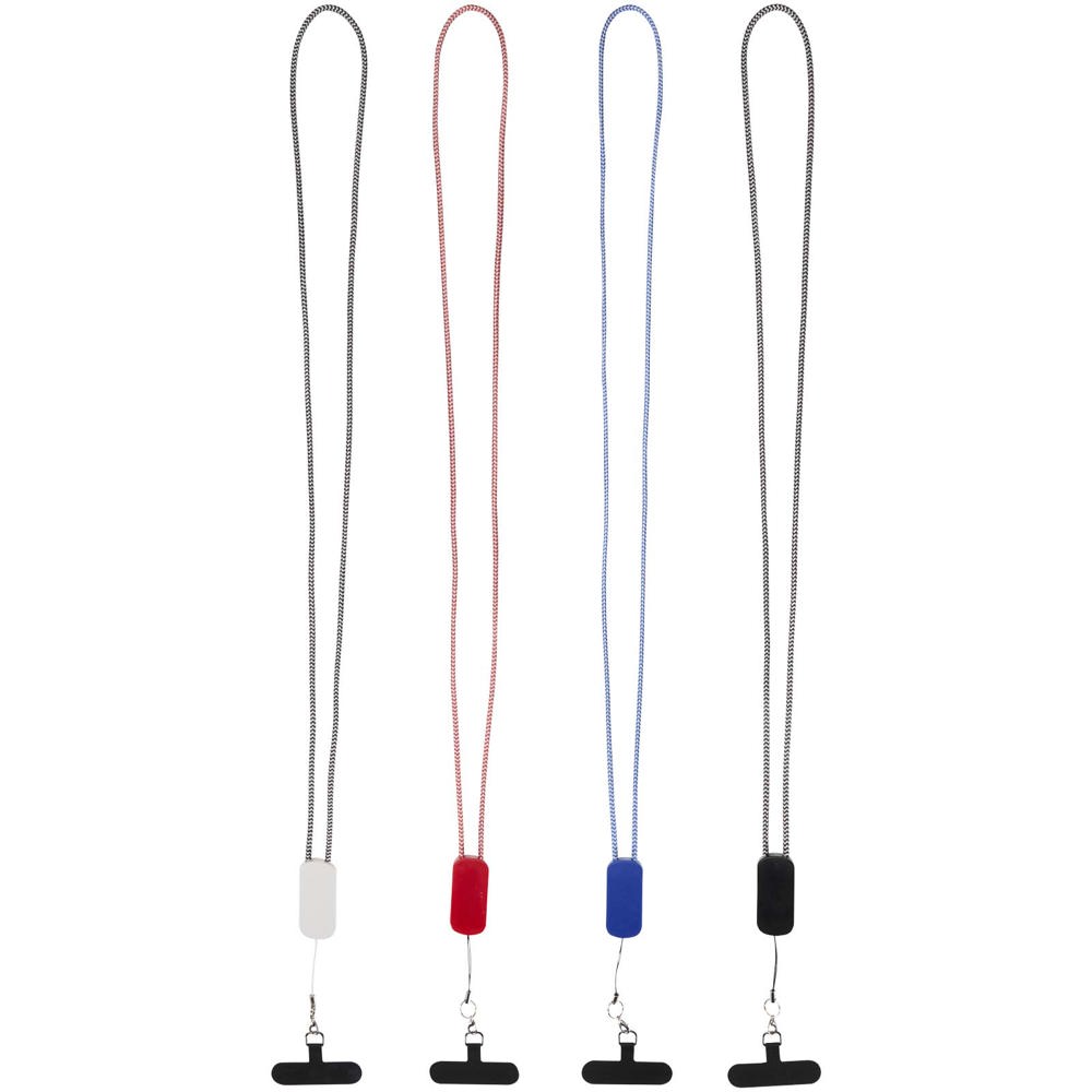 Anser smartphone lanyard af genvundet plast med indbygget 27 W 5-i-1-kabel