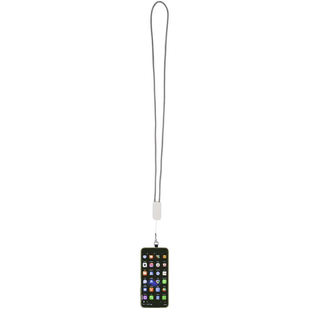 Anser smartphone lanyard af genvundet plast med indbygget 27 W 5-i-1-kabel