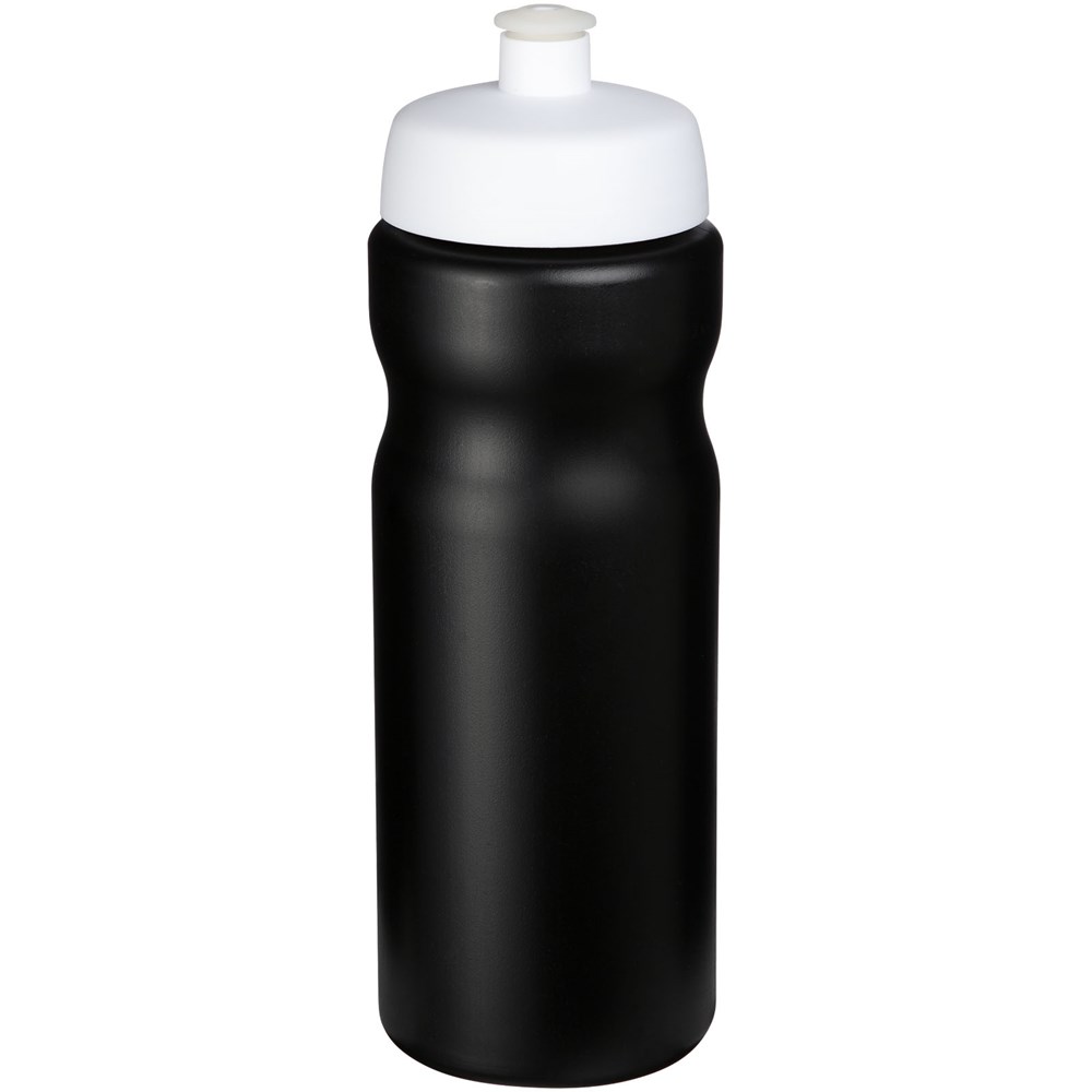Baseline® Plus 650 ml drikkeflaske - Ensfarvet sort, Hvid