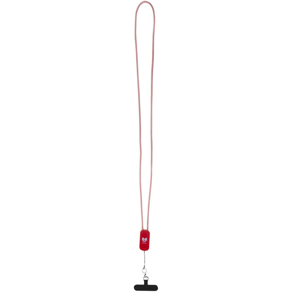 Anser smartphone lanyard af genvundet plast med indbygget 27 W 5-i-1-kabel