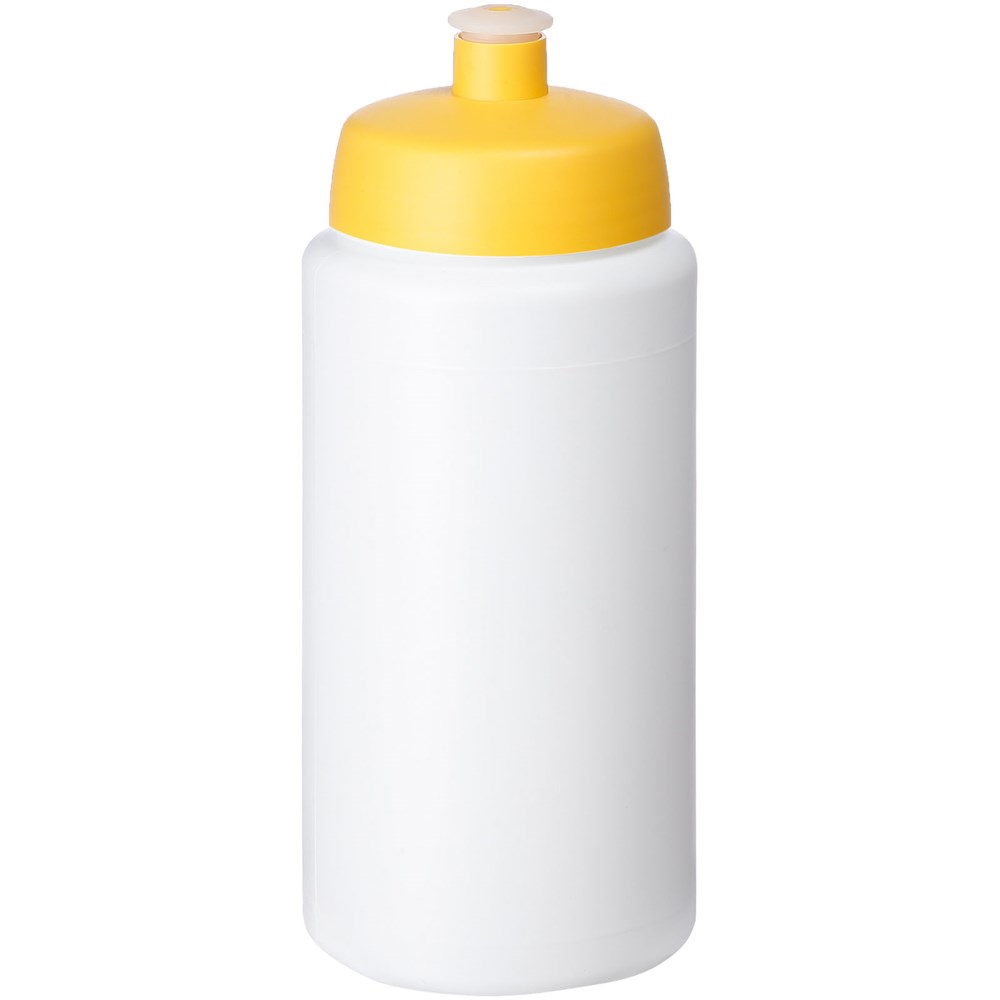 Baseline® Plus 500 ml drikkeflaske med håndtag og kuppelformet låg - Hvid, Gul