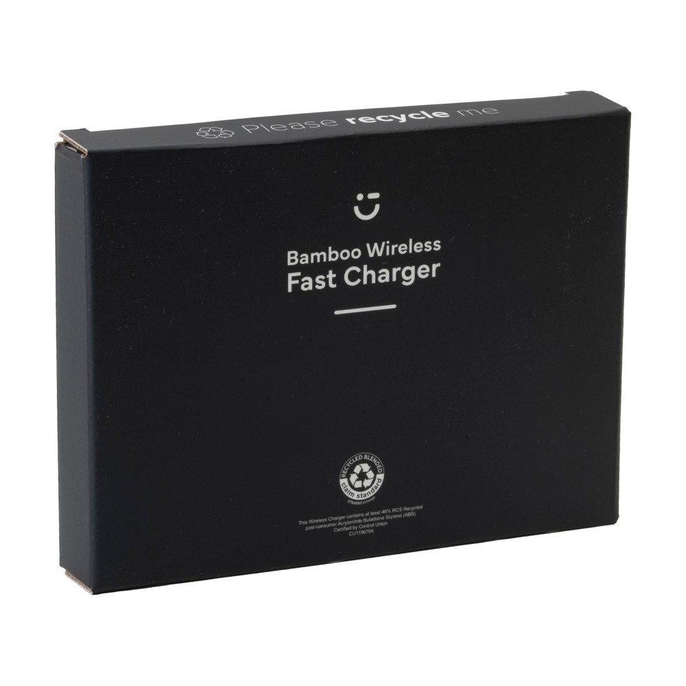 Bamboo 15W Wireless Fast Charger trådløs lynoplader